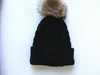 Winter faux bont pompom bal gebreide mutsen hoed voor pasgeboren baby kinderen wollen warme twist haak caps xmas cadeau