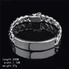 Mode Mäns Smycken 11mm 925 Sterling Silver Plated Figaro Chain Armband Toppkvalitet Gratis frakt