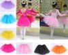 baby Tutu Skirt Princess Dance Party Gonna in tulle lanuginoso pannello esterno in chiffon ragazze Usura di danza classica Costume da festa Vestiti per bambina Spedizione gratuita