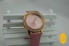 7 colori di vendita caldo cinturino in pelle rosa orologio da donna orologi con strass per le donne vestono orologi orologio al quarzo 1 pz/lotto