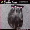 Bella Hair®8 ~ 30inch 인도의 머리카락 Weft 3pcs / lot 똑바로 쓰레기 처리되지 않은 자연 색 확장