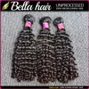 wholesale 9a extensions malaisiennes 1024 tissage humain 10pcs / lot couleur naturelle vague profonde trame de cheveux