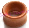 Brown Wood Flesh Tunnel Ear Plug Expander Piercing Fashion Body Jewelry 8mm 20mm Double Flare Earring Whole229c