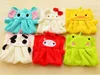 100pcs/lot Free Shipping Microfiber Fabric Nursery Hand Towel Soft Plush Fabric Cartoon Animal Wipe Hanging Bathing Towel