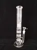 H :46 см стекло Бонг водопроводная труба 18 " дюймов прямой чистый стеклянный TreePerc водопроводная труба с тремя сотовыми шинами перколятор бренд качества