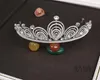 Billiga brud tiaras bröllop hår tillbehör grossist prinsessan stil brud tillbehör tiaras huvud bär kronor för brudar