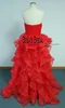 2015 Red Cheer Celebrity Dresses A Line Broollists Tiers Skirt Length Floor Carpet Dresses Dresses Real POS5675628