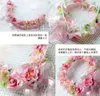 Wedding Accessories 2015 Hair Flowers 3D Hand Made Flowers Pink Artificial Flower Hair Accessories Dhyz 016260086