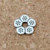 MIC 200 adet Antik gümüş alaşım petal Spacer Boncuk 3mm delik fit boncuklu bilezik DIY Takı D38
