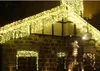 Rideau lumineux noir à 300 LED, 6M x 1M, pour l'extérieur, décoration d'arbre de noël, fête, mariage, hôtel/Festival, livraison gratuite