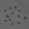 Hot grossist imitation rhodium pläterade stängda / öppna hoppa ringar runda splitringar DIY smycken kontakter 4-12mm