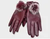 Gants d'équitation de plein air Fourrure Femmes Gants de moto pour femmes PU Cuir Gants de mouton Femmes Gants de la peau chaude Gants d'hiver Livraison gratuite