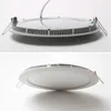 DHL free shipping Dimmable Round Square LED Panel Lights 6W 9W 12W 15W 18W 21W 30W 4-5-6-7-8-9-12 Inch Recessed LED Ceiling Light