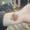 66cm Tijdelijke nep-tatoeages Waterdichte tattoo-stickers body art Schilderen voor feestdecoratie enz. Gemengde bloem roos pioenroos lotus7812689