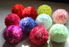 Artificial silk rose ball Wedding silk Pomander Kissing Ball flower ball decorate flower garden market decoration FB005