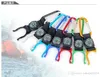Varm Försäljning Färgglada Multifunktionella Carabiner Keychain Kettle Chain Med Kompass Vandring Utomhus Sport Camping Resor Tillbehör Gratis Frakt