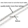 Wholesale-Free shipping 32 inches Stainless Steel 80cm SILVER CUSTOM Rolo Chain FLoating Locket Chain Necklace Chain