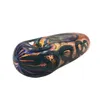 Portable Rasta Stripe Mini Steamroller Pipe: Glass Hand Pipe for Smoking Pleasure