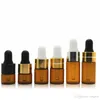 1 2 3 5 ml di vetro libera Mini 1ml 15 pc riutilizzabili bottiglie di olio essenziale Dropper contenitori cosmetici Bottiglie campione Aromaterapia Liquid Eye