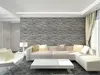 10 미터 / 로트 중국어 스타일 식당 3D 벽지 돌 벽돌 디자인 배경 벽 비닐 벽지 현대 Wallcovering KD1