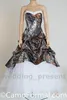 2015 Camo Camouflage Wedding Dresses with Detachable Chapel Train Bridal Dresses Unique Realtree Partten with White Tulle Wedding Gowns