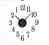 عكس المحرك DIY الرقمية الرقمية ساعة الحائط ملصقات الحائط الجدار الجدار في اتجاه عقارب الساعة الساعات الإبداعية لطيف عند الانعكاس