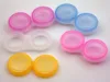 Amazing cheap price 2000 pcs=1000 Pairs lot Contact Lens Case lovely Colorful Dual Box Double Case Lens Soaking Case