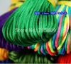 SHIP 10 lots 25 Colors 25mm 20M Chinese Knot Cord Korean Nylon Rattail Satin Braided String Cord Jewelry Making Beading Rope5614887