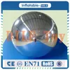 Högkvalitativ 0,3 mm PVC 0,8m Diameter Uppblåsbara Silver Floating Spegelkula för scenutställningsfest