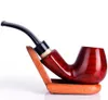 Whole sell Smoking Accessories Red sandalwood curved tobacco pipes 9mm filter element 6765380908