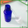 1000pcs Wholesale Glass Dropper Bottles 30ml 50ml 15ml 10ml 5ml Blue E-juice Empty Bottle E Liquid Glass Essential Oil Bottle