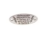 60PCS Antiqued Silver Metal Wisdom Word Oval Connector Links #92035-92037