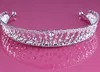 Braid Crystal Rhinestone Bruids hoofdband Bruids Headpieces Twee rij Prom Haar Accessoire Tie Backs Backs Super Star Style