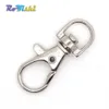 100st Lot Matel Snap Hooks Rotary Swivel för ryggsäck Webbing 8 9mm-25 4mm Nickel Plated Lobster Clasps192k