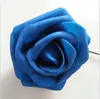 100 PCS Flores Artificiais Rose 8cm Flores de Espuma para Buquês De Noiva Decoração Do Casamento Por Atacado Espuma Flores