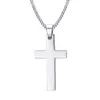 Wholesale Hot Classic Mens Cross Pendant Necklace 24" Stainless Steel Link Chain Necklace Statement Jewelry free shipping