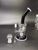 The black white side of the glass water pipe water pipe free shipping