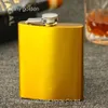 mixed Colored stainless steel 7oz hip flask ,12 color can be choose ,personalized logo accept