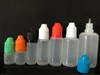 Wholesale Bottles 3ml 5ml 10ml 15ml 20ml 30ml 50ml Plastic PE Soft Empty Needle Bottle with Childproof Cap Long Thin Dropper Tips clephan