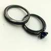 Retro Size 5/6/7/8/9/10 Gioielli 10kt Black Gold Filled Blue Sapphire Gem Weddiing Anello da donna Set regalo con scatola