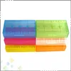 Portable 18650 Battery Storage Box Plastic Battery Case Storage Container Pack 2*18650 or 4*18350 CR123A 16340 Battery DHL Free