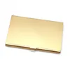 Business Card Holder Case Aluminum Metal Cards Box Cover Creative Credit ID Card Holder Men Pocket Wallet 9 Colors