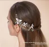 3PCS Tiaras Bobby Pins Akcesoria do włosów ślubnych Pettee Liść Wedding Hair Pins U kształt szpilka do ślubu Brides Girls Tiary dla WE8801979