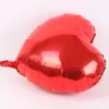 18 "Folyo Balonlar Aşk Kalp Şekli Balon Turşu Balon Düğün Sevgililer Günü Dekoratif Balon Rastgele Renk 100 adet / grup Nakliye