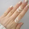 New Cute Double Ring for Women Silver Plated Cluster Rings