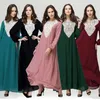 Malásia Abaya turco muçulmano Mulheres bordado vestido islâmico Abayas E jilbabs Musulmane Vestidos Longos Hijab Roupa Dubai Kaftan Giyim