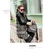 Wholesale-fashion lange sectie Womens Winter en Herfst Camouflage Koren Mouwloos Donsjack Hooded Vest Cotton Vest M / 2XL J457