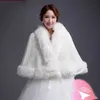 New Short White Faux Fur Shrug Cape Stole Wrap Wedding Bridal Special Occasion Shawl