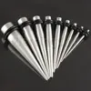 90 adet / grup mix 1.6-10mm paslanmaz çelik Kulak Esneme Konik Genişletici Fişler Tünel Vücut Piercing Takı Seti Göstergeler Toplu Küpe Pr