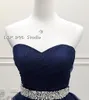 Stunning Navy Blue Ball Gown Prom Dress Bling Bling Quinceanera Dress Shining Sash Long vestidos festa Formal